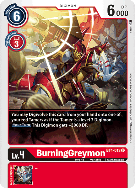 BurningGreymon [BT4-013] [Great Legend] - Destination Retro