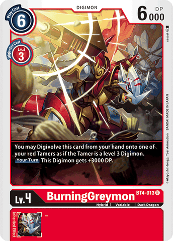 BurningGreymon [BT4-013] [Great Legend] - Destination Retro