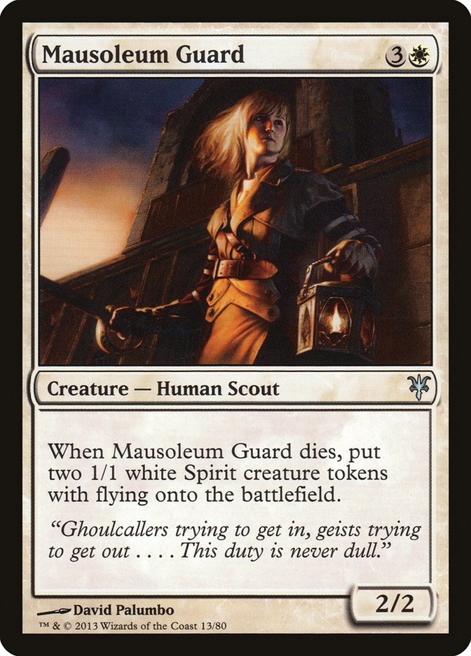 Mausoleum Guard [Duel Decks: Sorin vs. Tibalt] - Destination Retro