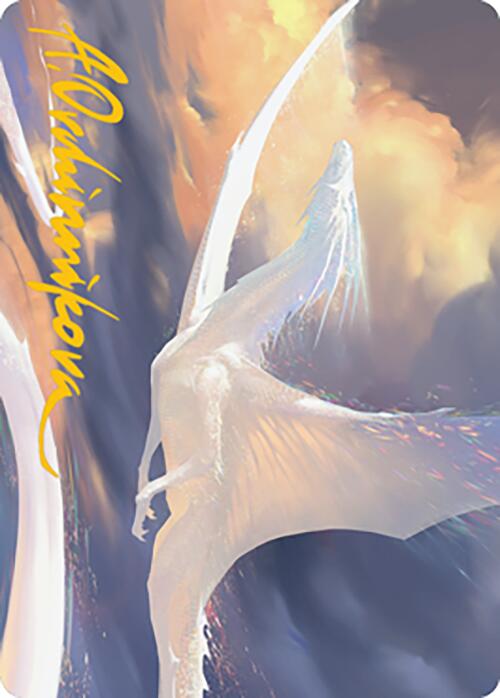 Timeless Dragon Art Card (Gold-Stamped Signature) [Modern Horizons 2 Art Series] - Destination Retro