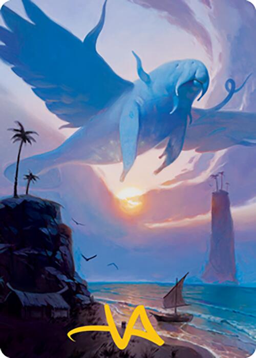 Aeromoeba Art Card (Gold-Stamped Signature) [Modern Horizons 2 Art Series] - Destination Retro