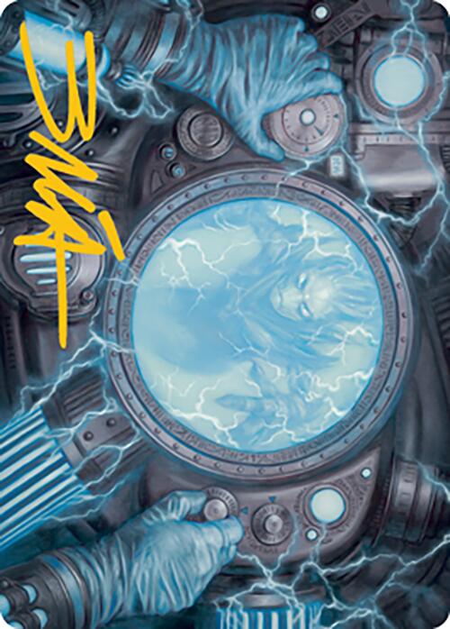 Recalibrate Art Card (Gold-Stamped Signature) [Modern Horizons 2 Art Series] - Destination Retro