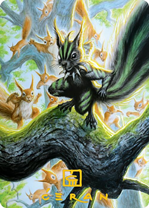 Chatterfang, Squirrel General Art Card (67) (Gold-Stamped Signature) [Modern Horizons 2 Art Series] - Destination Retro