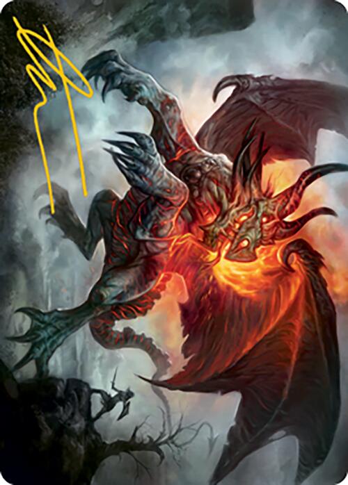Piru, the Volatile Art Card (Gold-Stamped Signature) [Modern Horizons 2 Art Series] - Destination Retro