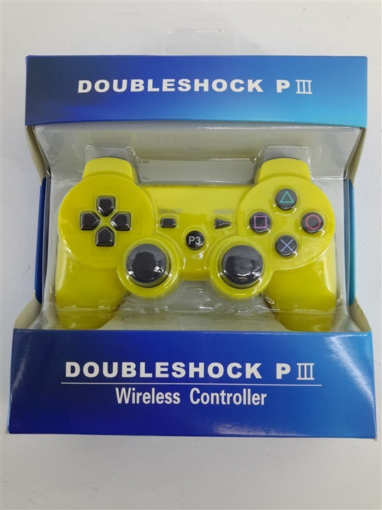 PS3 - Controller - Doubleshock III (Yellow) - Destination Retro