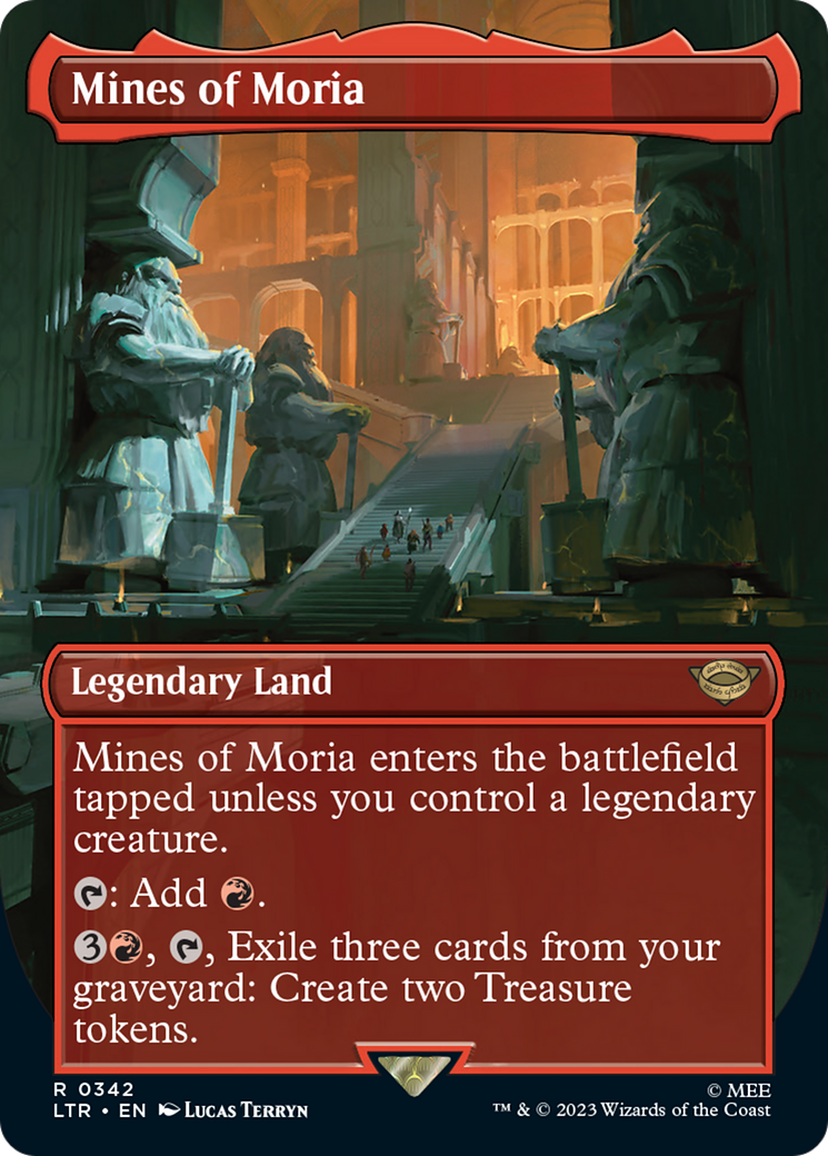 Mines of Moria (Borderless Alternate Art) (342) [The Lord of the Rings: Tales of Middle-Earth] - Destination Retro