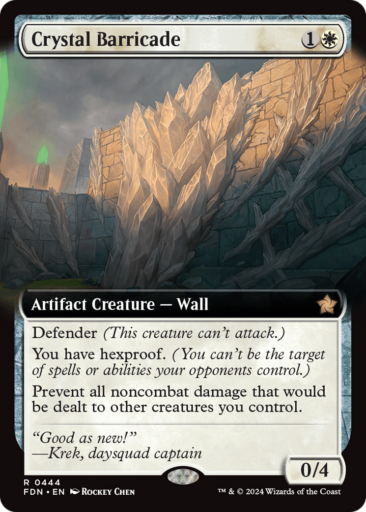 Crystal Barricade (Extended Art) [Foundations] - Destination Retro