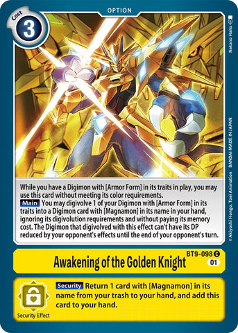 Awakening of the Golden Knight [BT9-098] [X Record] - Destination Retro