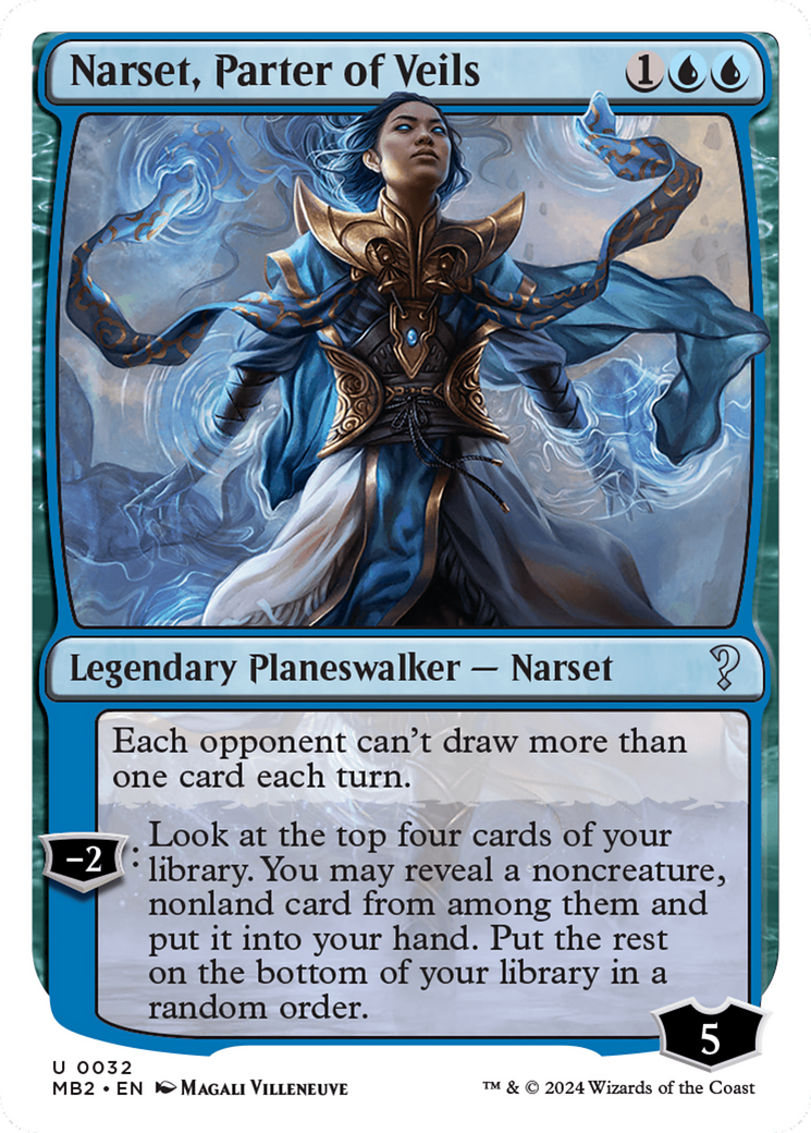 Narset, Parter of Veils (White Border) [Mystery Booster 2] - Destination Retro