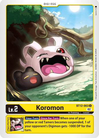 Koromon [BT12-003] [Across Time] - Destination Retro