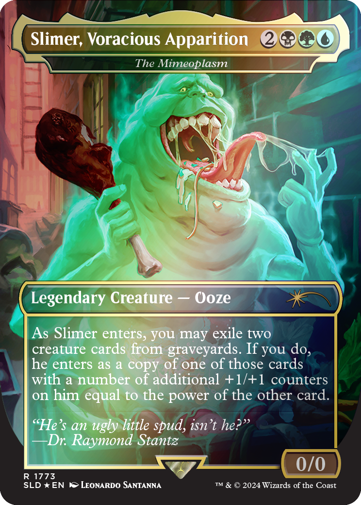 Slimer, Voracious Apparition - The Mimeoplasm (Rainbow Foil) [Secret Lair Drop Series] - Destination Retro