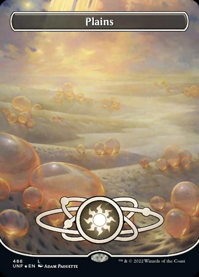 Plains (486) (Planetary Space-ic Land) (Galaxy Foil) [Unfinity] - Destination Retro