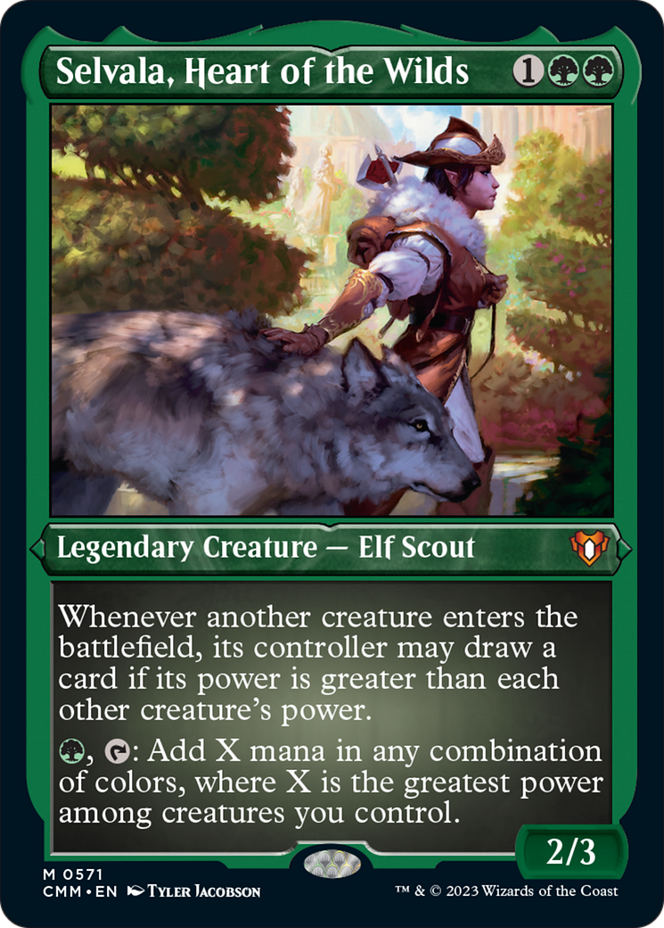 Selvala, Heart of the Wilds (Foil Etched) [Commander Masters] - Destination Retro