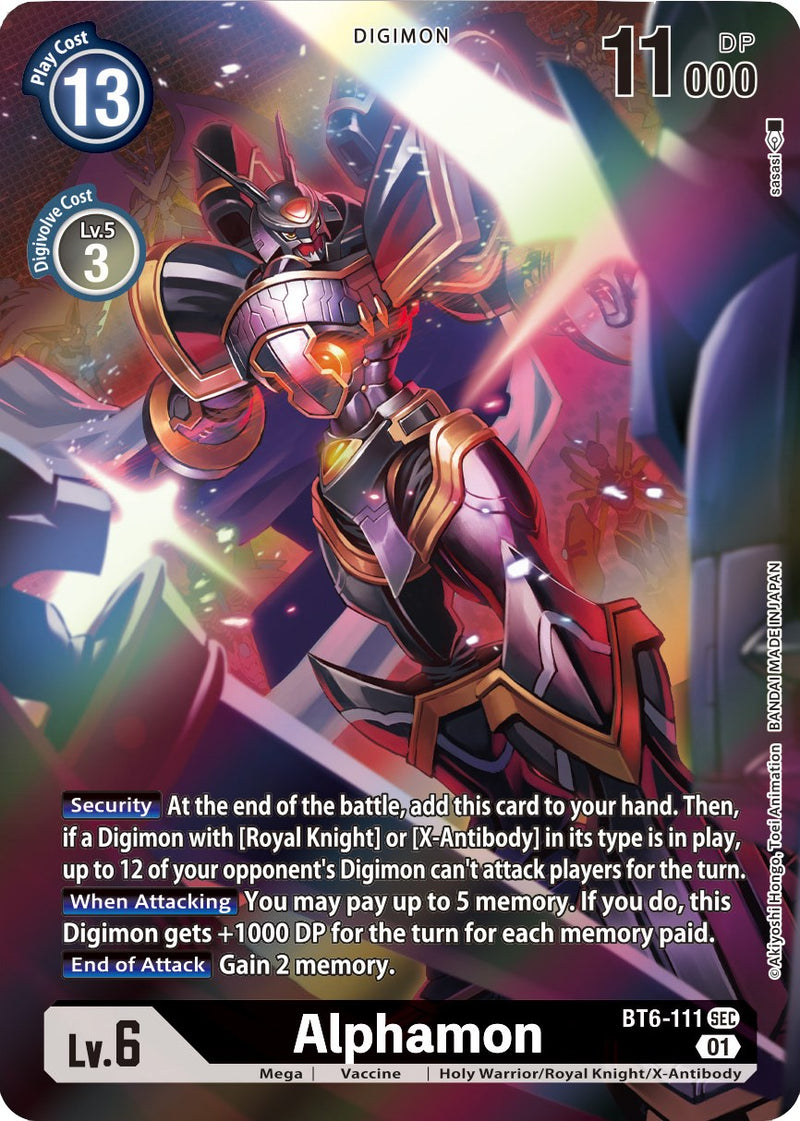Alphamon [BT6-111] (Alternative Art) [Xros Encounter] - Destination Retro