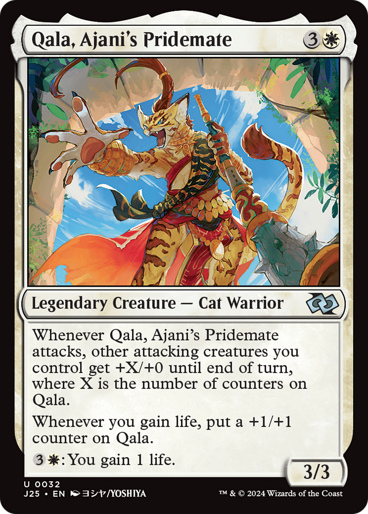Qala, Ajani's Pridemate (Anime) [Foundations Jumpstart] - Destination Retro