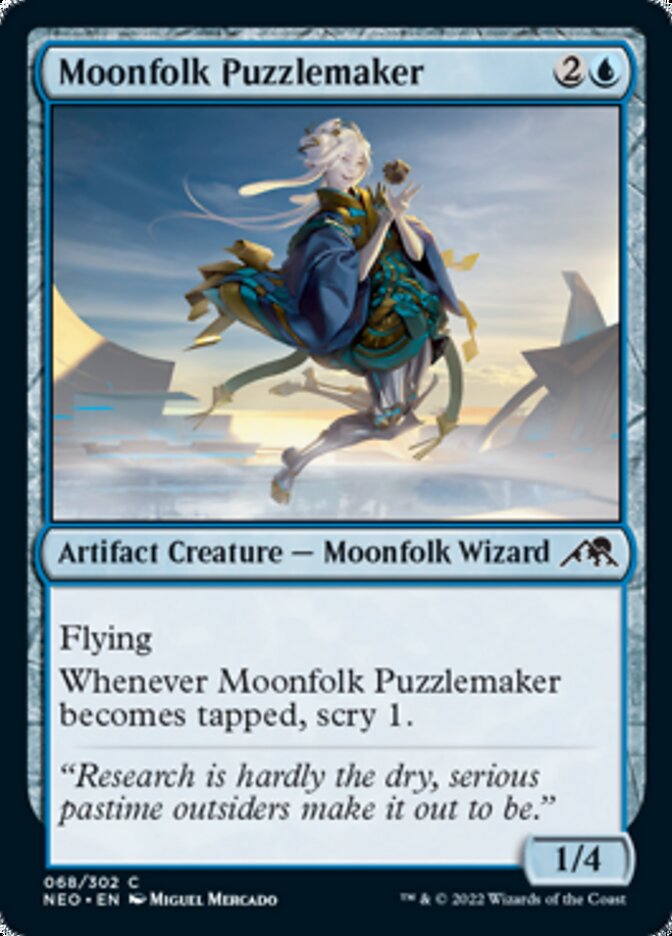 Moonfolk Puzzlemaker [Kamigawa: Neon Dynasty] - Destination Retro