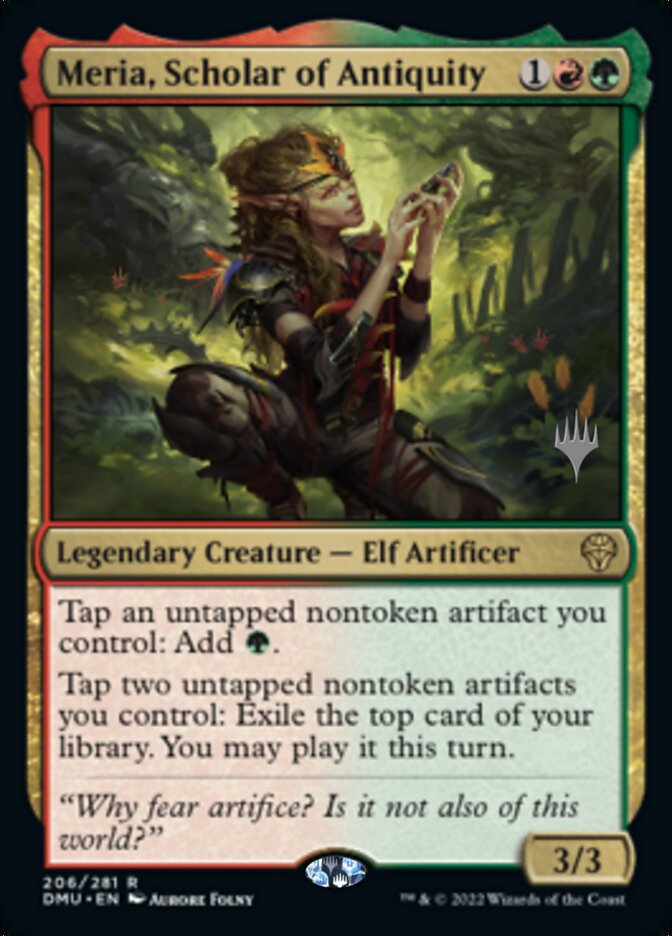 Meria, Scholar of Antiquity (Promo Pack) [Dominaria United Promos] - Destination Retro