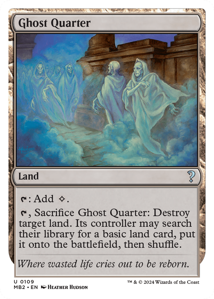 Ghost Quarter (White Border) [Mystery Booster 2] - Destination Retro