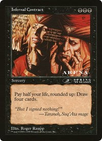 Infernal Contract (Oversized) [Oversize Cards] - Destination Retro