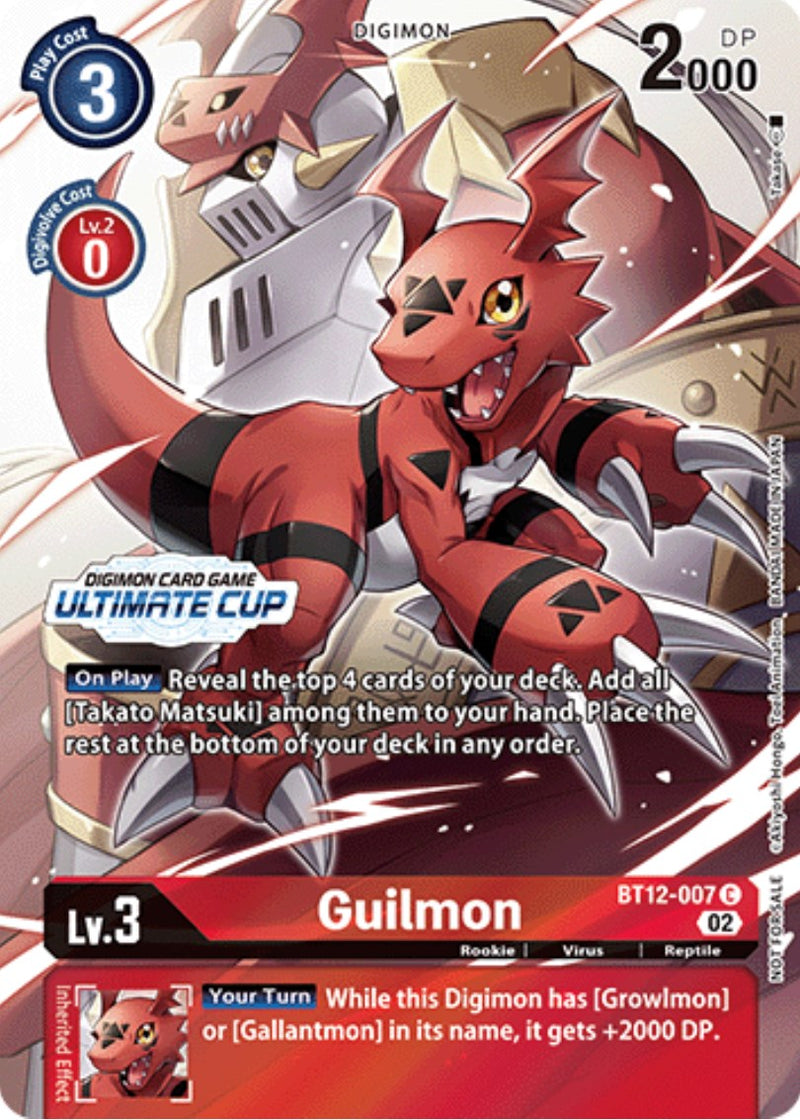 Guilmon [BT12-007] (Ultimate Cup) [Across Time Promos] - Destination Retro