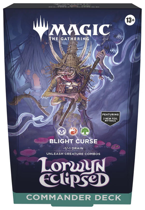 MTG - LORWYN ECLIPSED - COMMANDER DECK - BLIGHT CURSE (AVAILABLE JANUARY 16TH) - Destination Retro