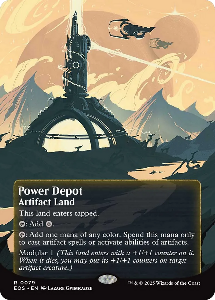 Power Depot (0079) (Borderless) [Edge of Eternities: Stellar Sights] - Destination Retro