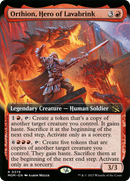 Orthion, Hero of Lavabrink (Extended Art) [March of the Machine] - Destination Retro