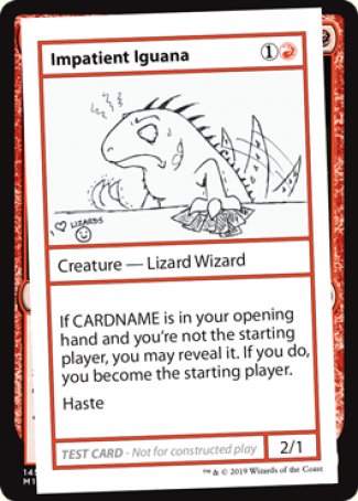 Impatient Iguana (2021 Edition) [Mystery Booster Playtest Cards] - Destination Retro