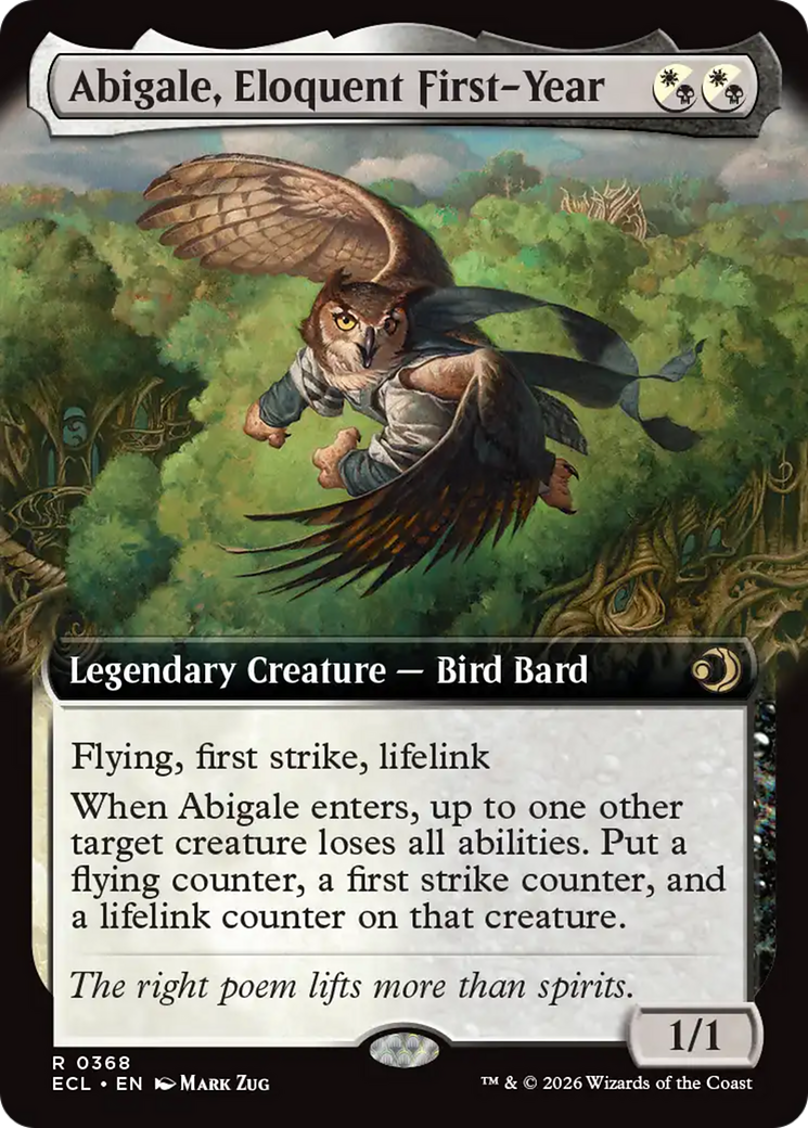Abigale, Eloquent First-Year (Extended Art) [Lorwyn Eclipsed] - Destination Retro