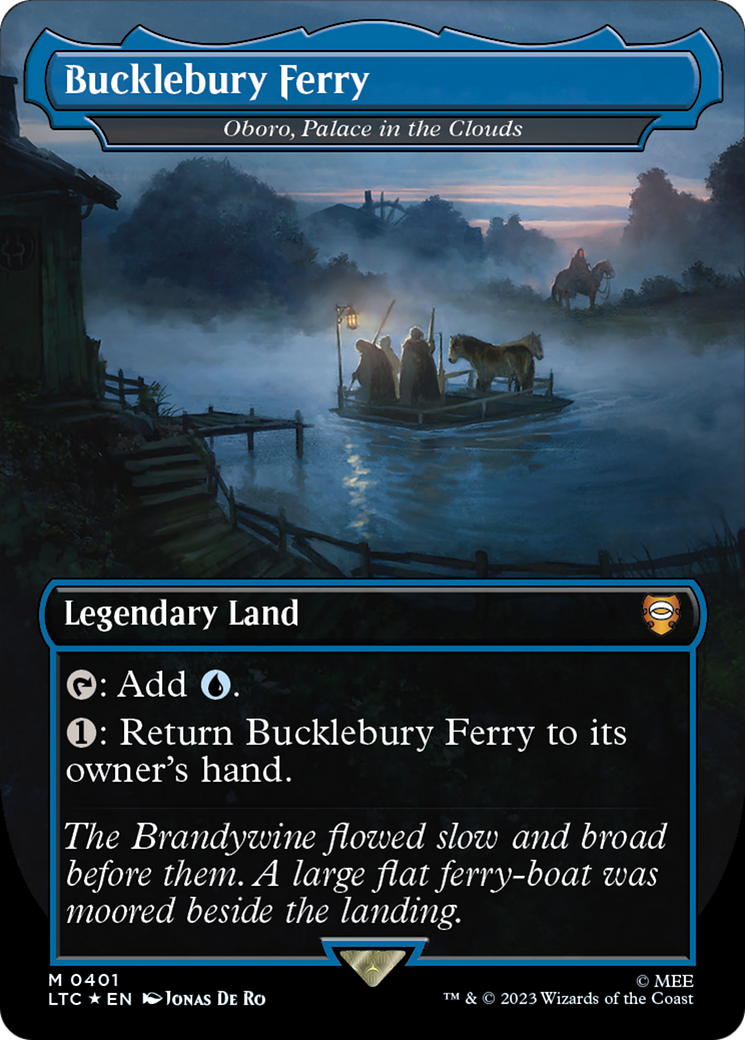 Bucklebury Ferry - Oboro, Palace in the Clouds (Surge Foil Realms and Relics) [The Lord of the Rings: Tales of Middle-Earth Commander] - Destination Retro