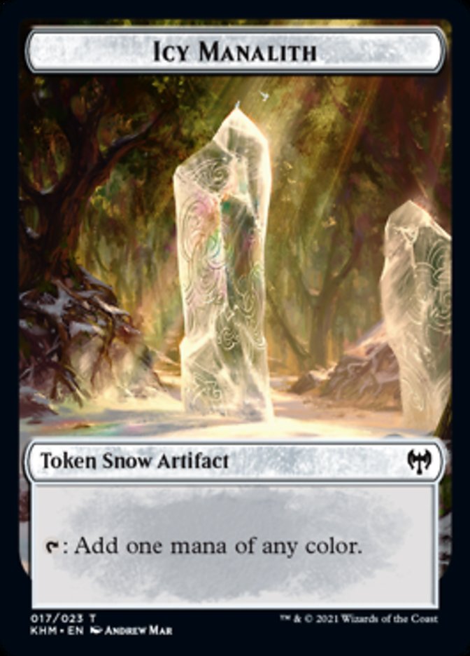 Icy Manalith Token [Kaldheim Tokens] - Destination Retro