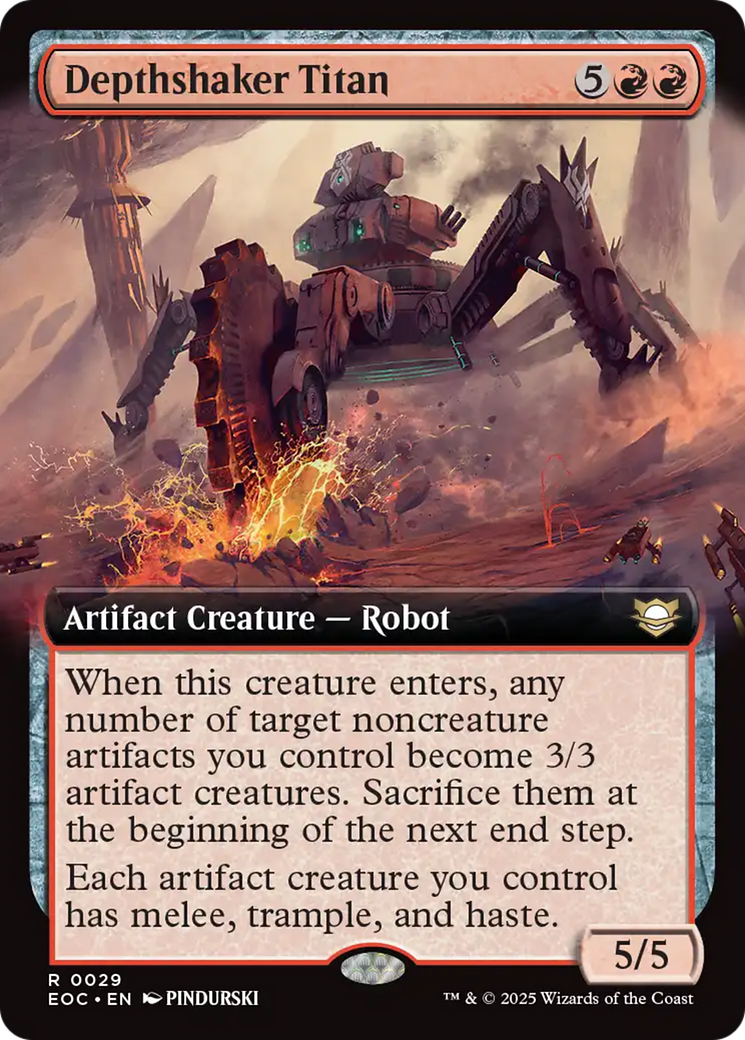 Depthshaker Titan (Extended Art) [Edge of Eternities Commander] - Destination Retro