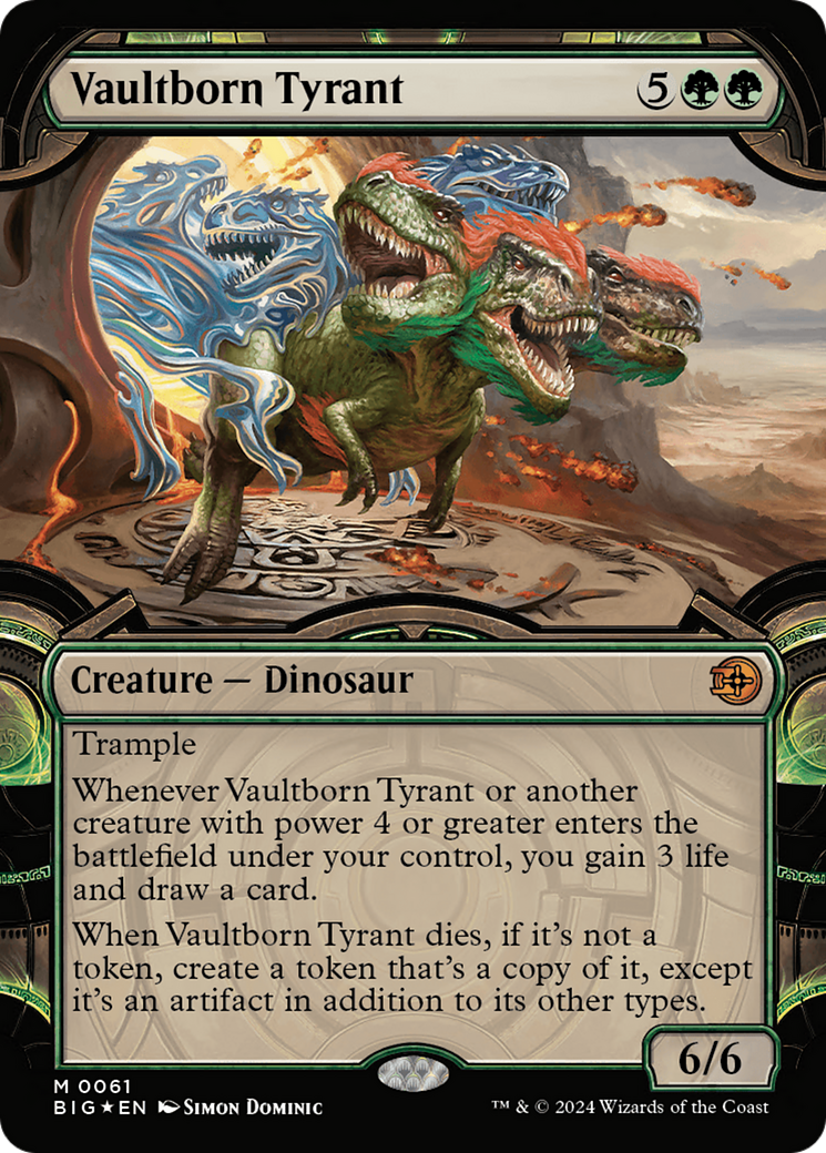 Vaultborn Tyrant (Showcase) (Raised Foil) [Outlaws of Thunder Junction: The Big Score] - Destination Retro