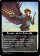 Bounty: Miron Tillas Jr. // Bounty Rules Double-Sided Token [Outlaws of Thunder Junction Commander Tokens] - Destination Retro