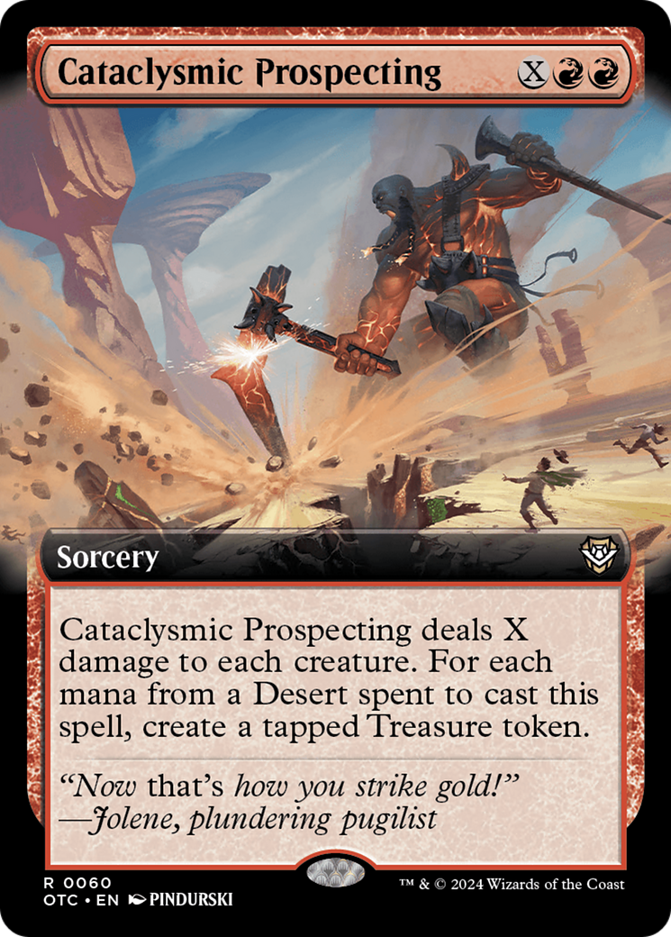 Cataclysmic Prospecting (Extended Art) [Outlaws of Thunder Junction Commander] - Destination Retro