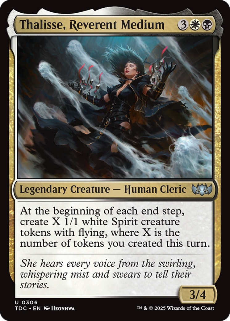 Thalisse, Reverent Medium [Tarkir: Dragonstorm Commander] - Destination Retro