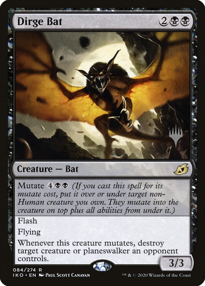Dirge Bat (Promo Pack) [Ikoria: Lair of Behemoths Promos] - Destination Retro