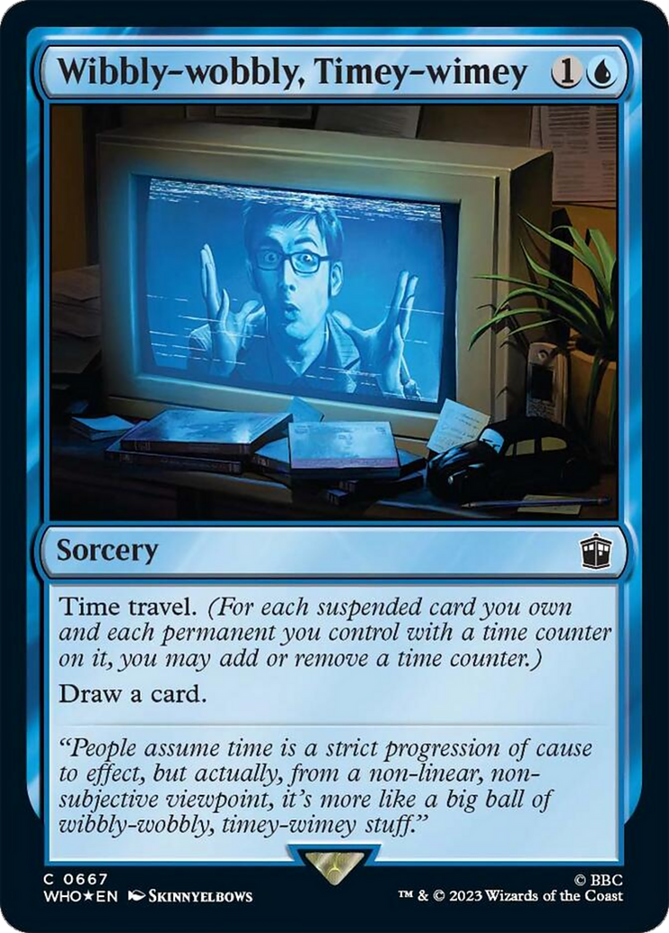 Wibbly-wobbly, Timey-wimey (Surge Foil) [Doctor Who] - Destination Retro
