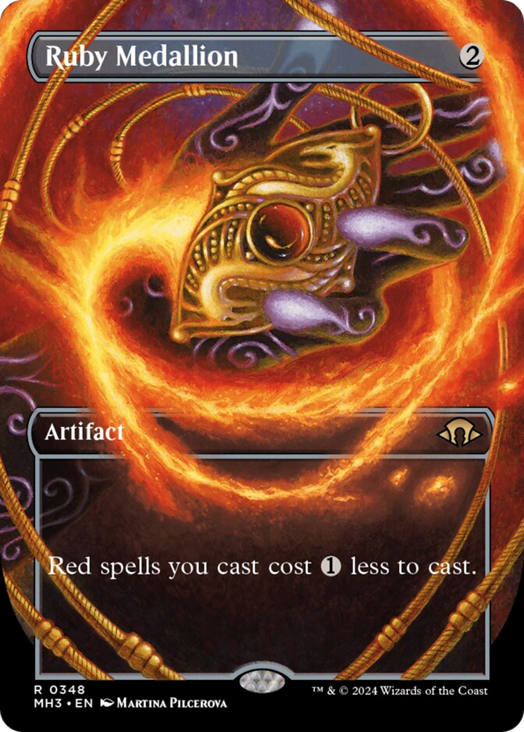 Ruby Medallion (Borderless) [Modern Horizons 3] - Destination Retro