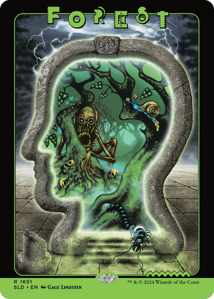 Forest (1651) (Rainbow Foil) [Secret Lair Drop Series] - Destination Retro