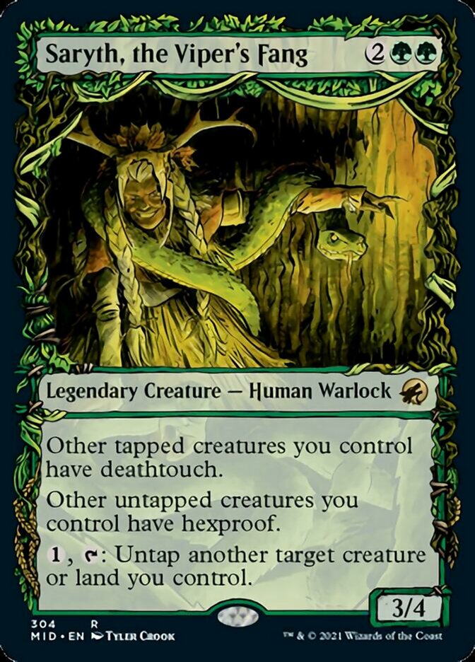 Saryth, the Viper's Fang (Showcase Equinox) [Innistrad: Midnight Hunt] - Destination Retro