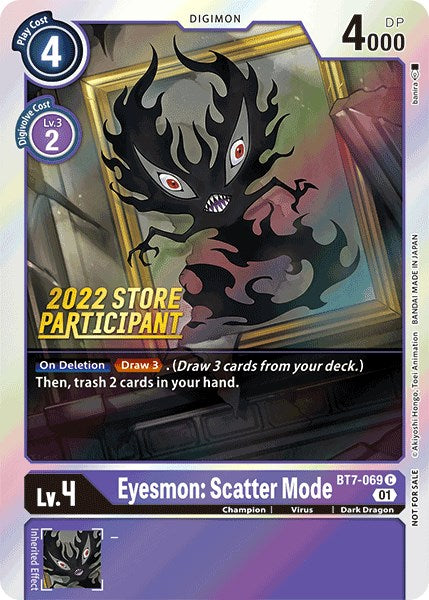 Eyesmon: Scatter Mode [BT7-069] (2022 Store Participant) [Next Adventure Promos] - Destination Retro