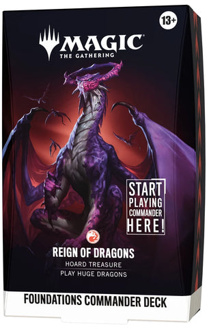 MTG - Foundations: Commander - Commander Deck - Reign of Dragons