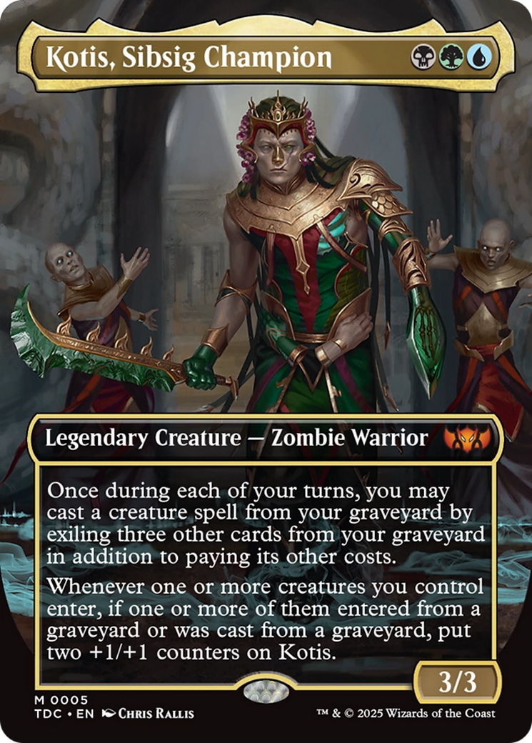 Kotis, Sibsig Champion (Borderless) [Tarkir: Dragonstorm Commander] - Destination Retro