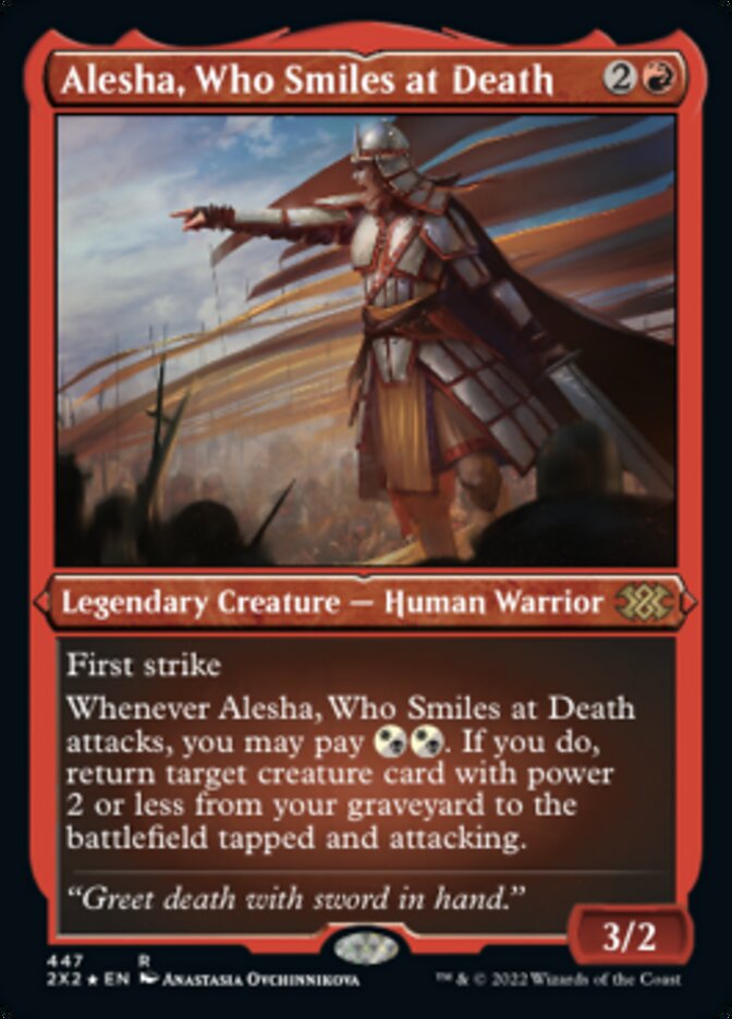 Alesha, Who Smiles at Death (Foil Etched) [Double Masters 2022] - Destination Retro