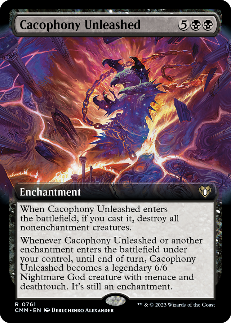 Cacophony Unleashed (Extended Art) [Commander Masters] - Destination Retro