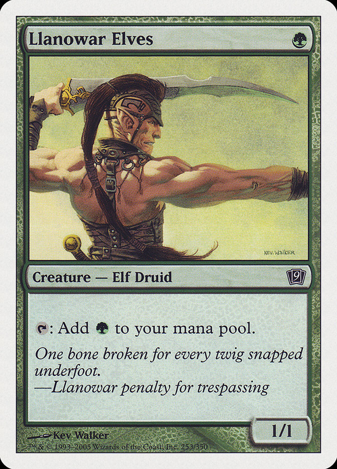 Llanowar Elves (9th Edition) [Oversize Cards] - Destination Retro