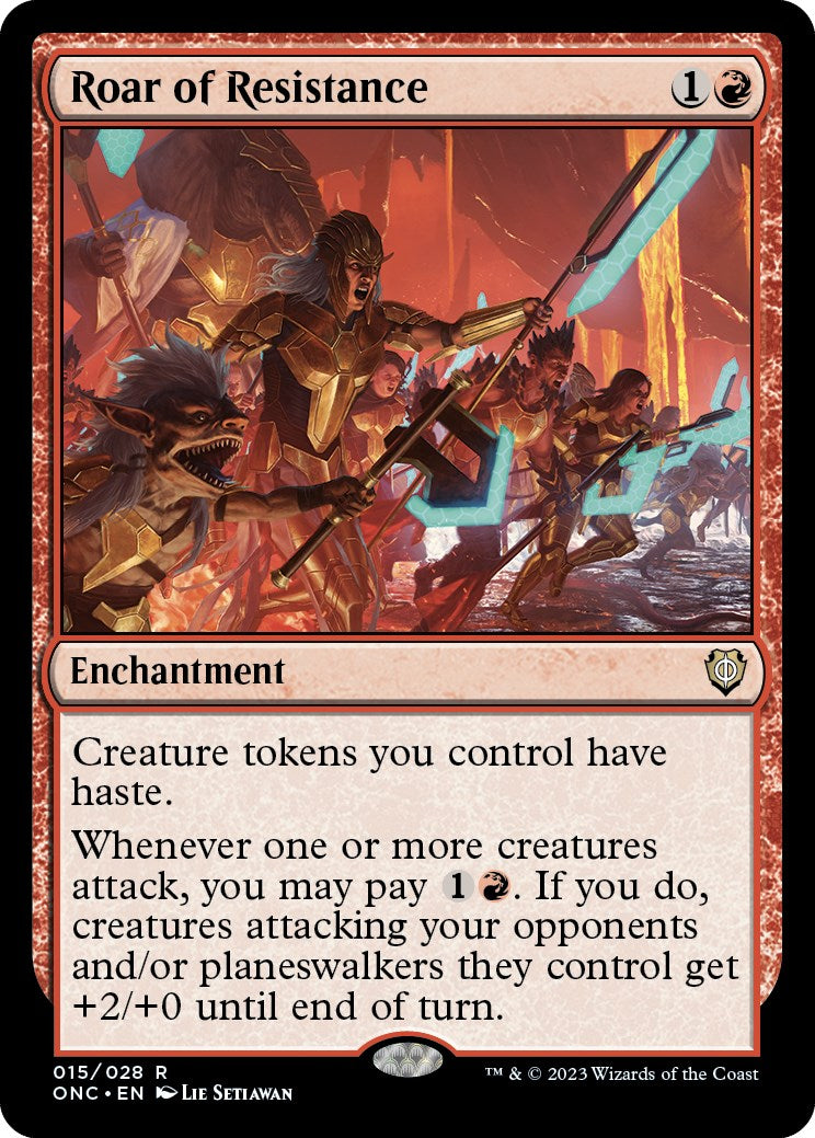 Roar of Resistance [Phyrexia: All Will Be One Commander] - Destination Retro