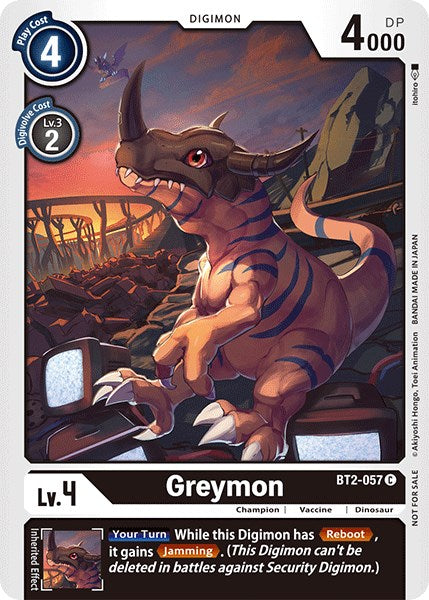 Greymon [BT2-057] (Official Tournament Pack Vol.3) [Release Special Booster Promos] - Destination Retro