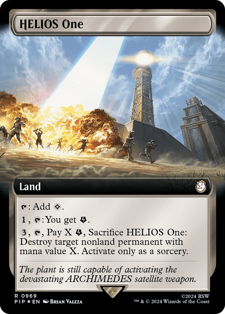 HELIOS One (Extended Art) (Surge Foil) [Fallout] - Destination Retro